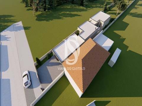 Terreno com projeto aprovado em Vila Nova de Anha