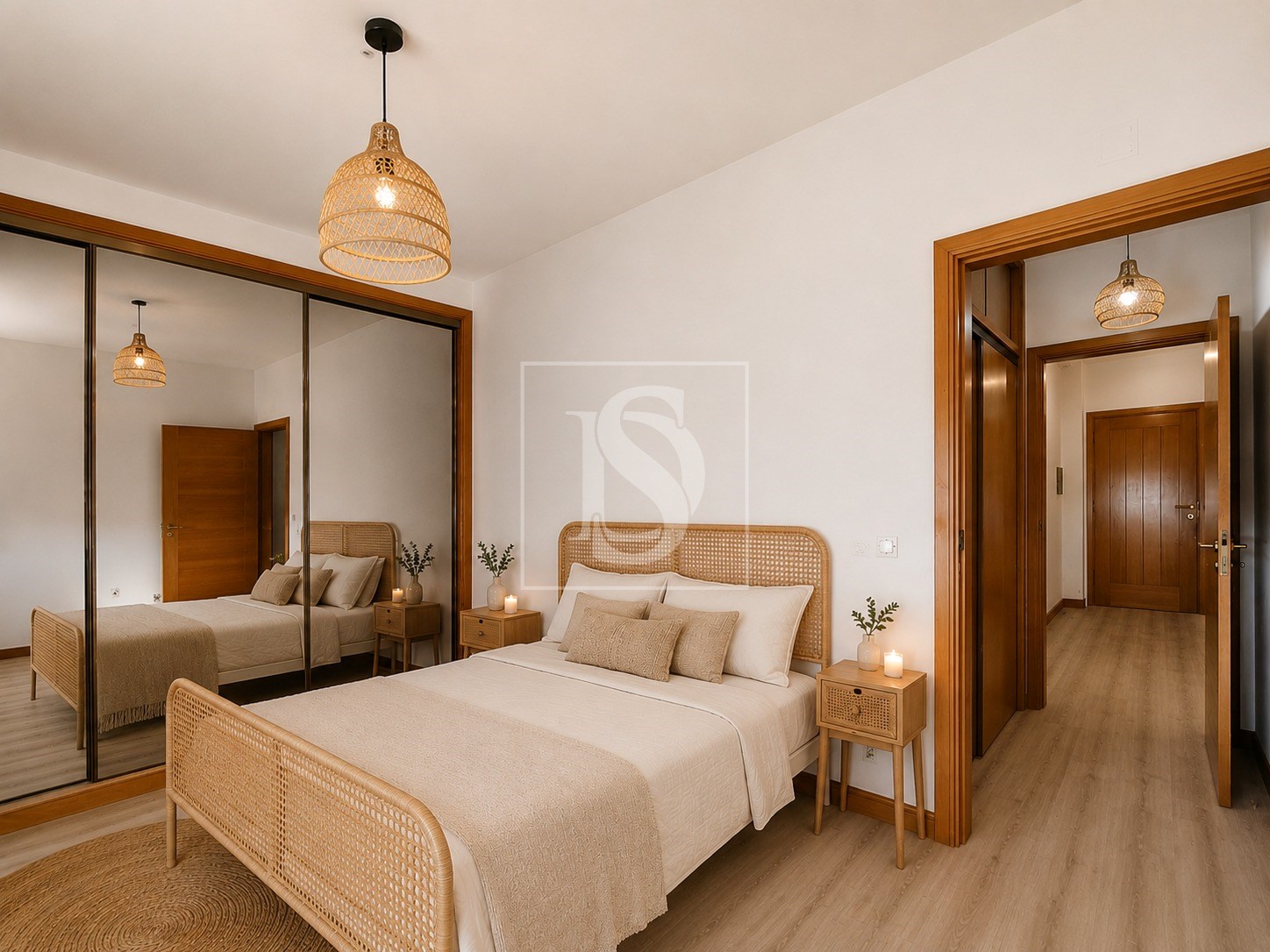 Apartamento T1 remodelado com rooftop vista mar - Amorosa, Chafé