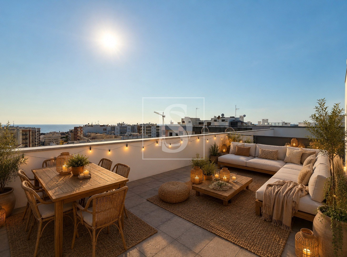 Apartamento T1 remodelado com rooftop vista mar - Amorosa, Chafé