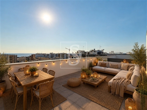 Apartamento T1 remodelado com rooftop vista mar - Amorosa, Chafé
